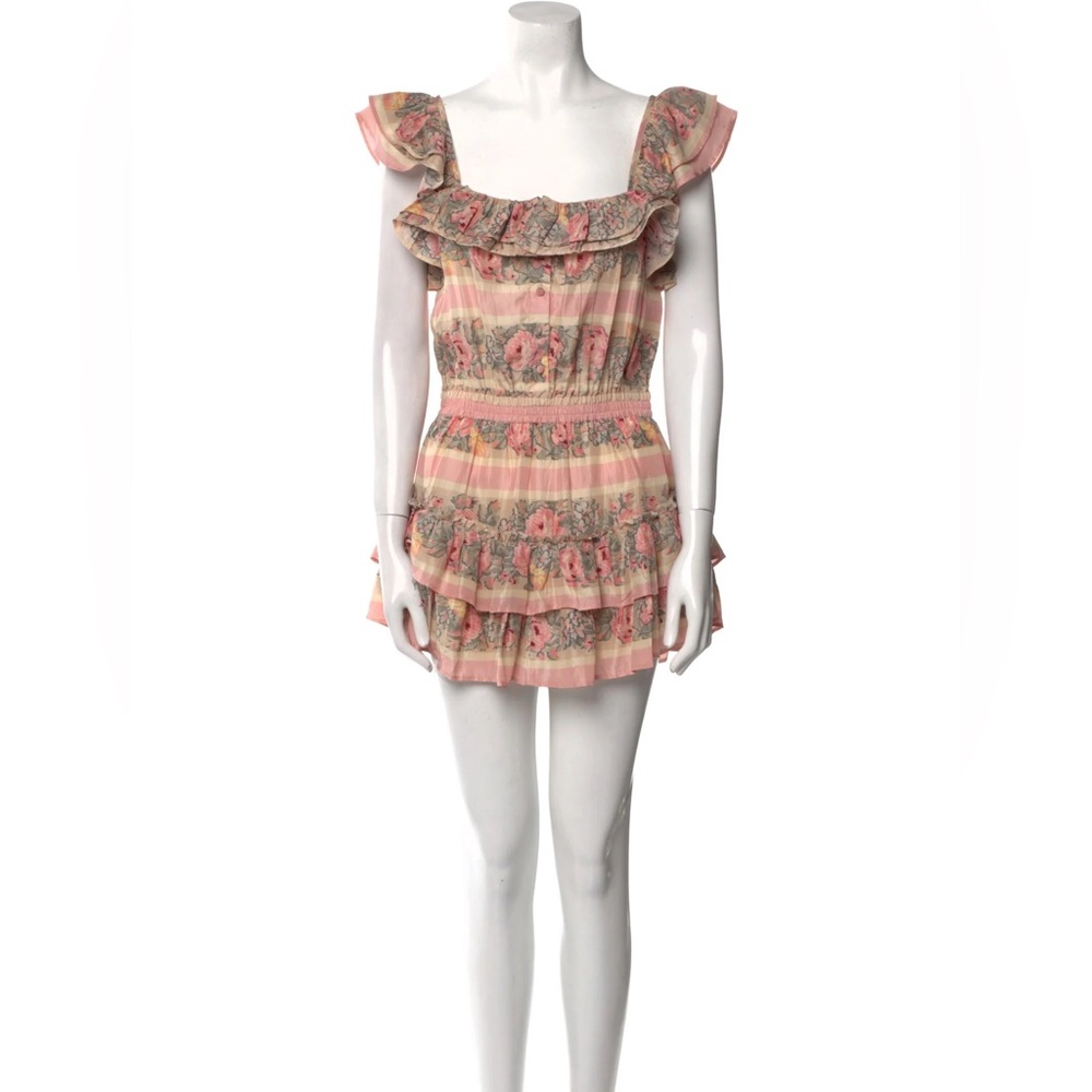 LoveShackFancy Floral Ruffle Dress